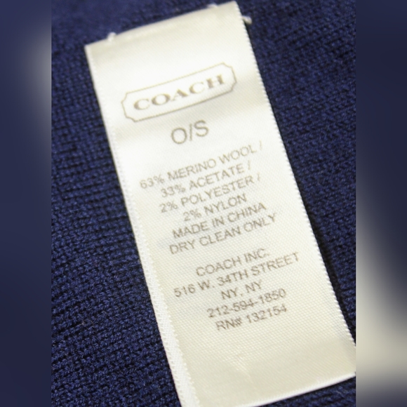 Coach logo beanie, EUC - Picture 8 of 9